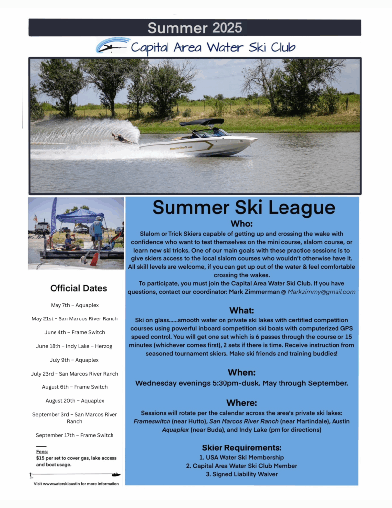 2025 CAWSC Ski League Info